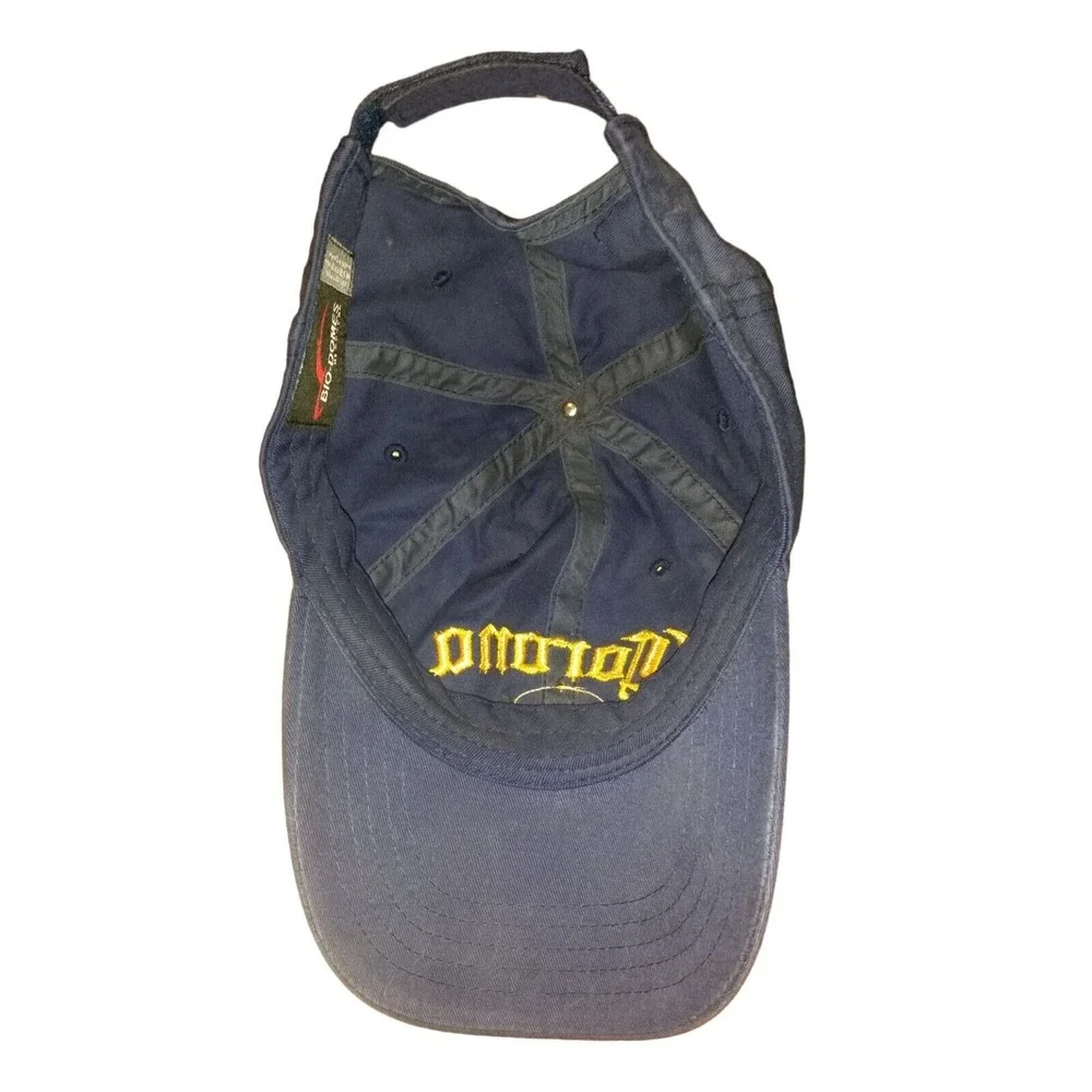 Corona Strapback Baseball Hat Blue‎ Yellow Embroidered Logo Beer Casual